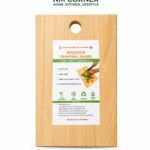 Rectangular Mahogany Wooden Chopping Board with Hole Handle - NM Corner