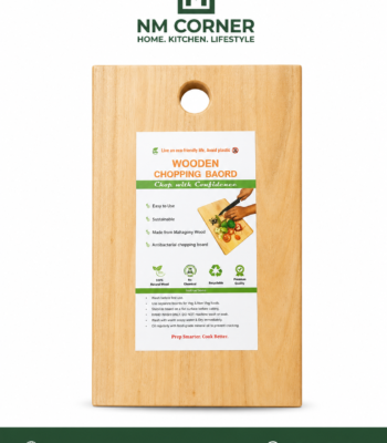 Rectangular Mahogany Wooden Chopping Board with Hole Handle - NM Corner